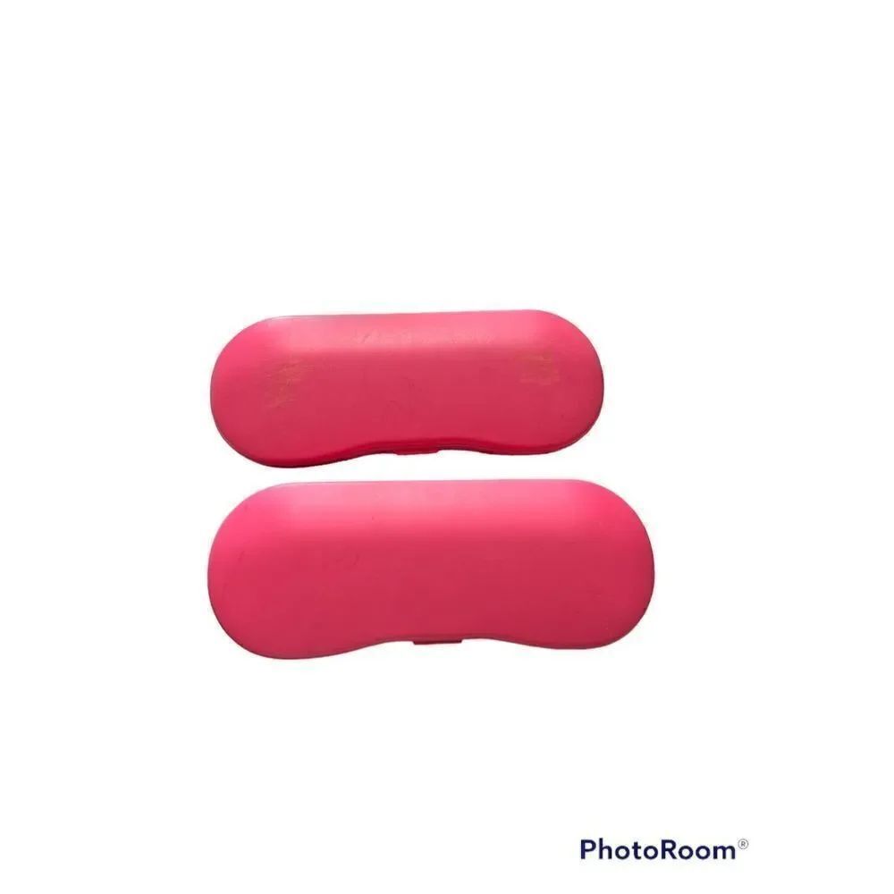 Set of two kids, eyeglass, sunglass cases, pink